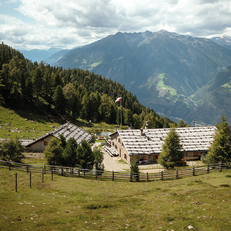 Vigiljoch Sessellift Bergstation - Naturnser Alm