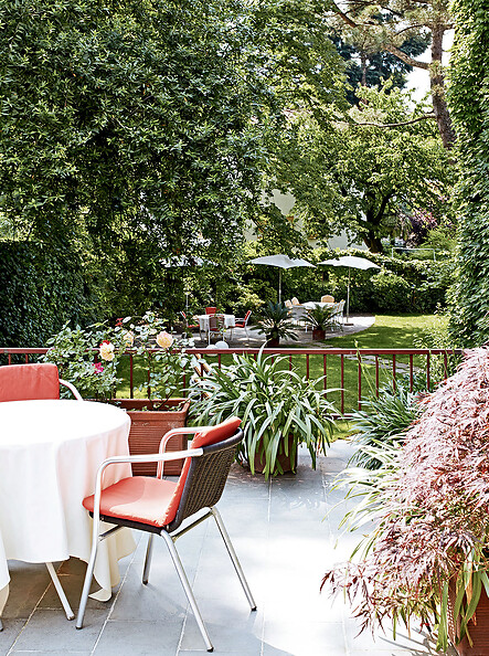 The garden – a peaceful retreat in the heart of Merano